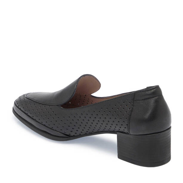 Siyah Hakiki Deri Kadın Topuklu Ayakkabı - K25I1AY67833-A23 - 3