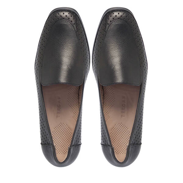 Siyah Hakiki Deri Kadın Topuklu Ayakkabı - K25I1AY67833-A23 - 5