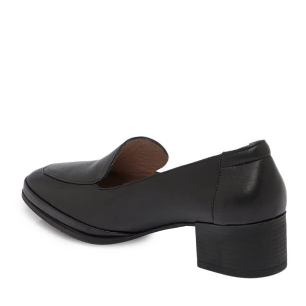 Siyah Deri Kadın Topuklu Ayakkabı - K25S1AY68241-A23 - 2