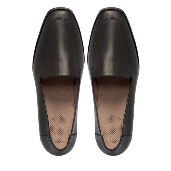 Siyah Deri Kadın Topuklu Ayakkabı - K25S1AY68241-A23 - 5