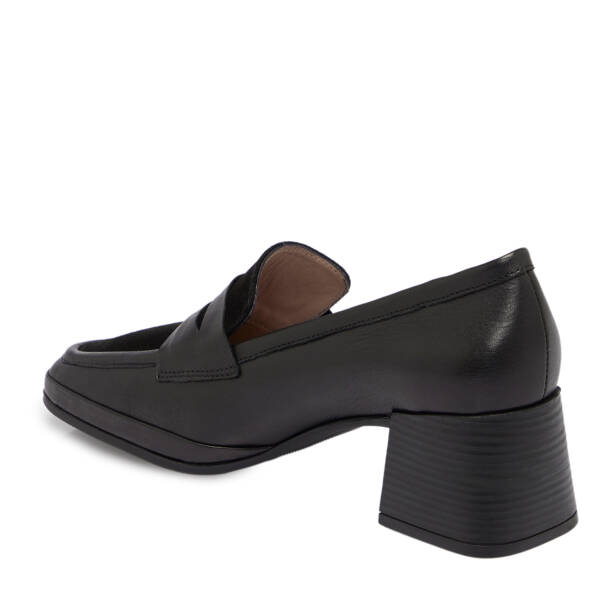 Siyah Deri Kadın Topuklu Ayakkabı - K25S1AY68242-A23 - 2