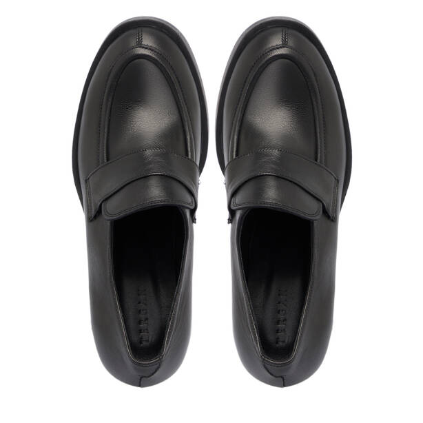 Siyah Deri Kadın Topuklu Ayakkabı - K25S1AY68296-A23 - 5