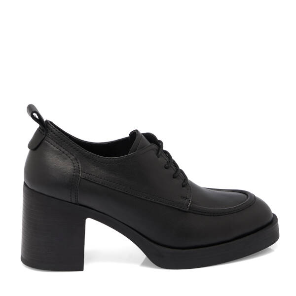 Siyah Deri Kadın Topuklu Ayakkabı - K25S1AY68297-A23 - 3