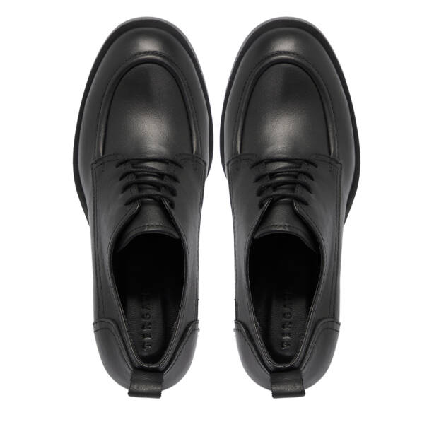 Siyah Deri Kadın Topuklu Ayakkabı - K25S1AY68297-A23 - 5