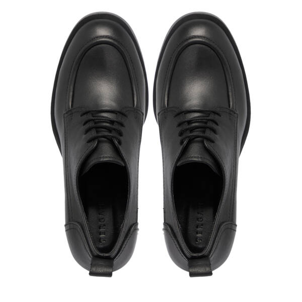 Siyah Deri Kadın Topuklu Ayakkabı - K25S1AY68297-A23 - 5