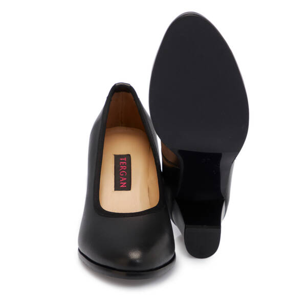 Siyah Hakiki Deri Kadın Topuklu Ayakkabı - K25S1AY68374-A23 - 4