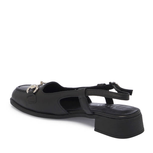 Siyah Hakiki Deri Kadın Topuklu Ayakkabı - K25Y1AY67947-A23 - 3