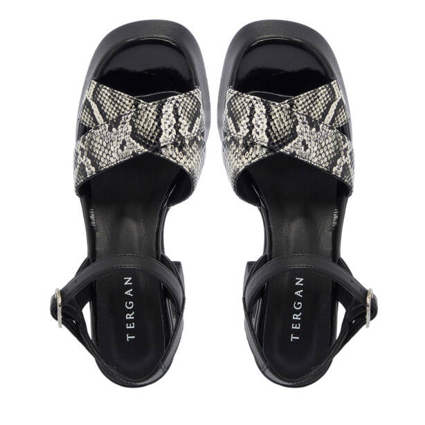 Siyah Hakiki Deri Kadın Topuklu Ayakkabı - K25Y1AY67959-T26 - 5