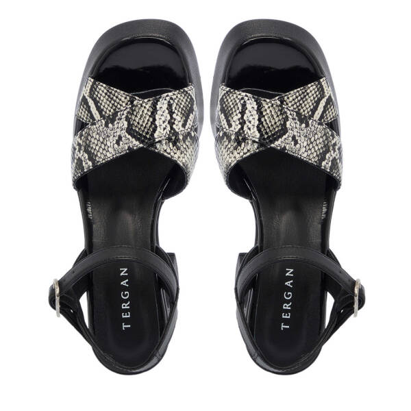 Siyah Hakiki Deri Kadın Topuklu Ayakkabı - K25Y1AY67959-T26 - 5