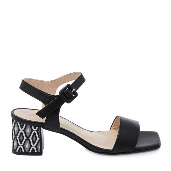 Siyah Hakiki Deri Kadın Topuklu Ayakkabı - K25Y1AY68084-A23 - 1