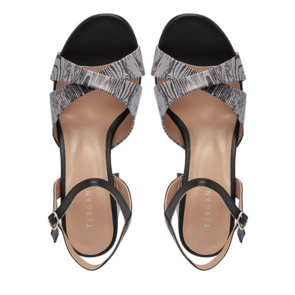 Siyah Deri Kadın Topuklu Ayakkabı - K25Y1AY68086-A23 - 5