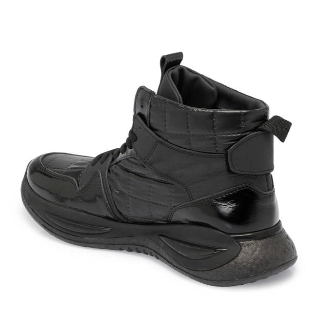 Siyah Deri - Tekstil Erkek Casual Bot - E23K1BT56376-K0N - 2