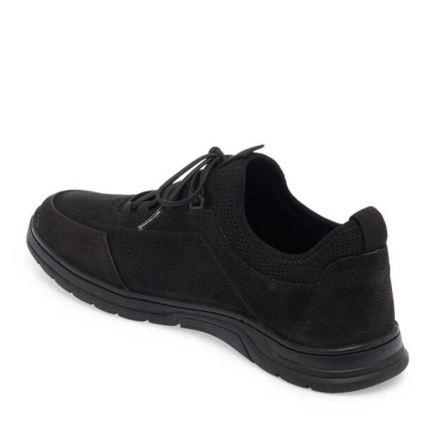Siyah Deri - Tekstil Erkek Sneaker - E24I1AY56614-A64 - 2