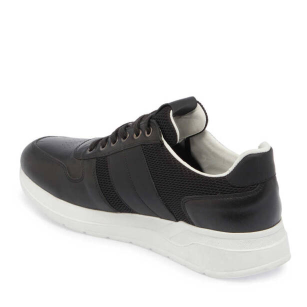 Siyah Deri - Tekstil Erkek Sneaker - E24I1AY56869-A64 - 2