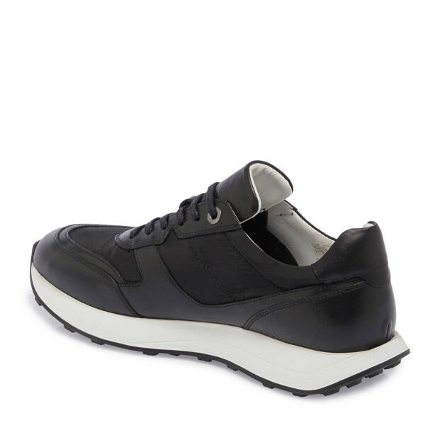 Siyah Deri - Tekstil Erkek Sneaker - E24I1AY56870-A43 - 2