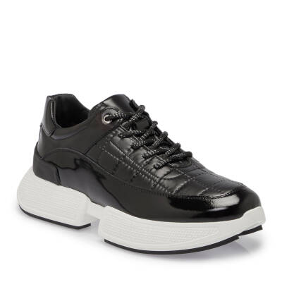 Siyah Deri - Tekstil Erkek Sneaker - E24S1AY57060-K0N - 1
