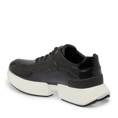 Siyah Deri - Tekstil Erkek Sneaker - E24S1AY57060-K0N - 2