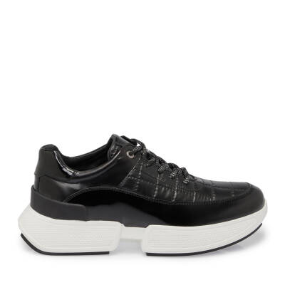 Siyah Deri - Tekstil Erkek Sneaker - E24S1AY57060-K0N - 3