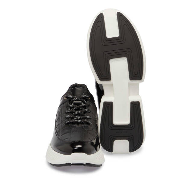 Siyah Deri - Tekstil Erkek Sneaker - E24S1AY57060-K0N - Tergan