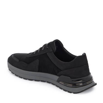 Siyah Deri - Tekstil Erkek Sneaker - E25I1AY57288-A64 - 2