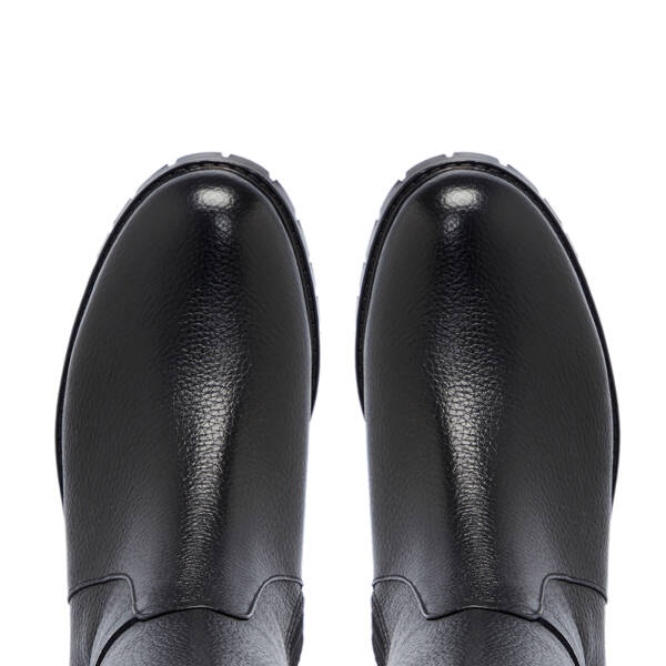 Siyah Deri - Tekstil Kadın Çizme - K25K1CM68263-A41 - 5