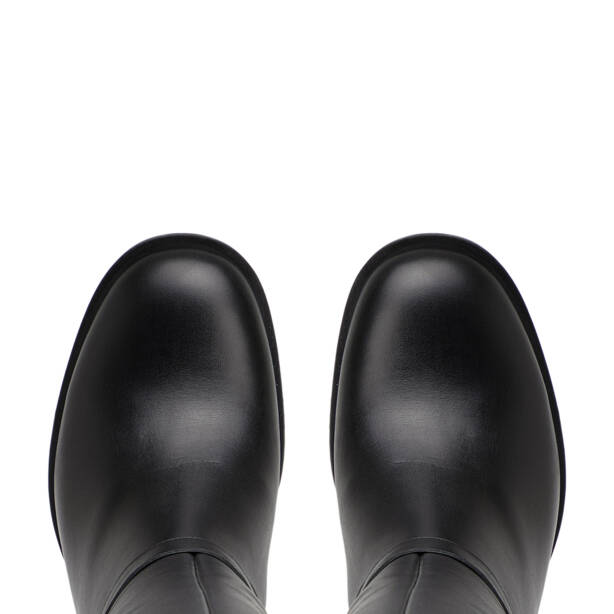 Siyah Deri-Tekstil Kadın Çizme - K26K1CM68766-A23 - 5