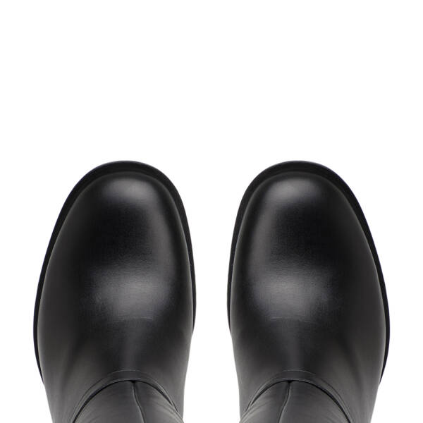 Siyah Deri-Tekstil Kadın Çizme - K26K1CM68766-A23 - 5