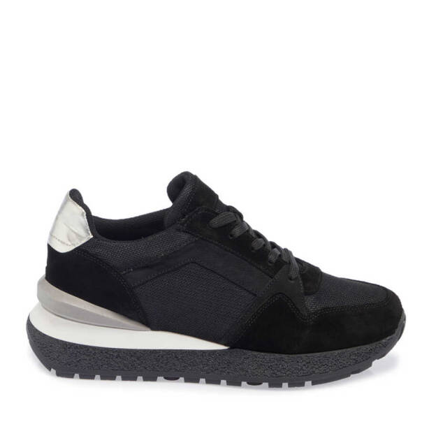 Siyah Deri - Tekstil Kadın Sneaker - K23S1AY66905-A01 - 3