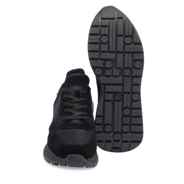 Siyah Deri - Tekstil Kadın Sneaker - K23S1AY66905-A01 - 4