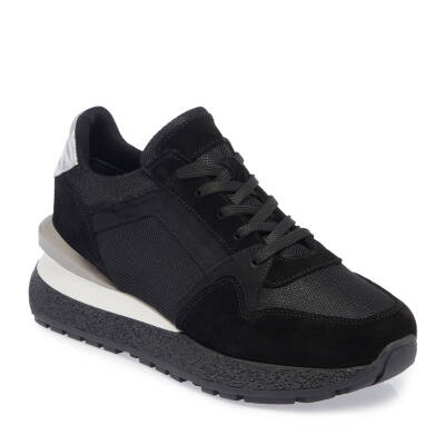  Siyah Deri-Tekstil Kadın Sneaker - K23S1AY66905-A01 