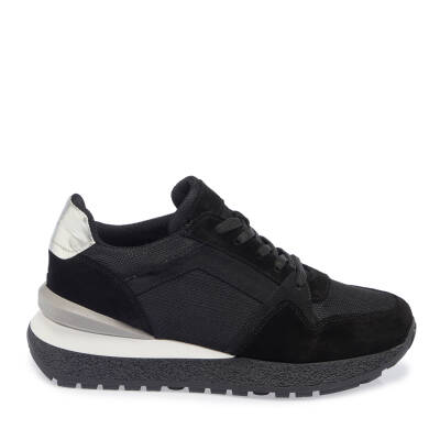  Siyah Deri-Tekstil Kadın Sneaker - K23S1AY66905-A01 - 3