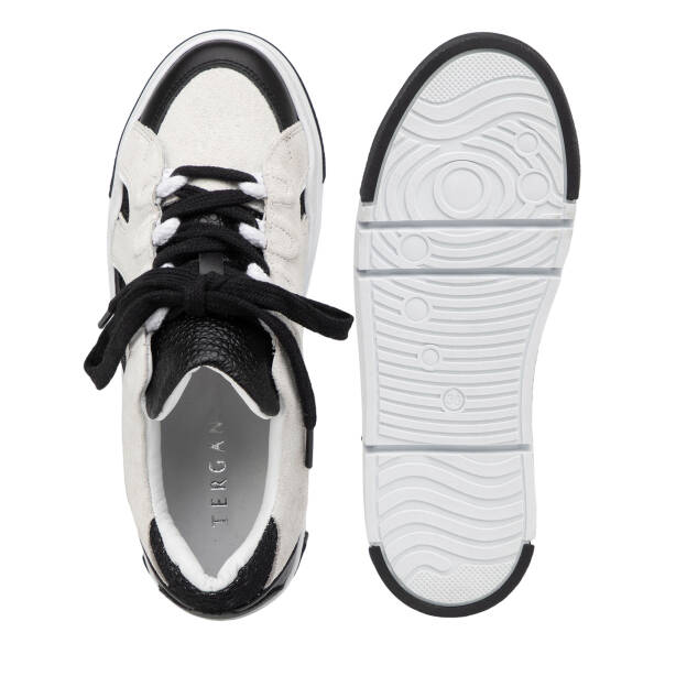 Siyah Deri-Tekstil Kadın Sneaker - K25I1AY67898-A23 - 6