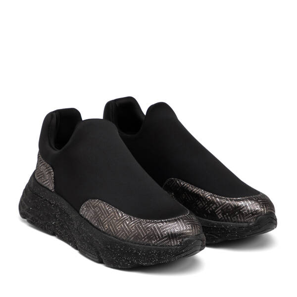 Siyah Deri-Tekstil Kadın Sneaker - K25I1AY67903-A23 - 2