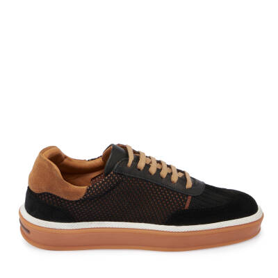 Siyah Deri-Tekstil Kadın Sneaker - K25I1AY68120-A01 - 3