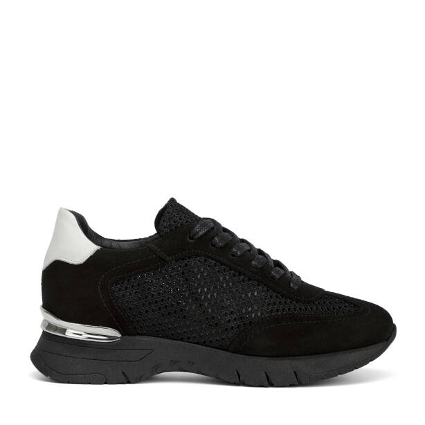 Siyah Deri-Tekstil Kadın Sneaker - K26I1AY68621-A01 - 1