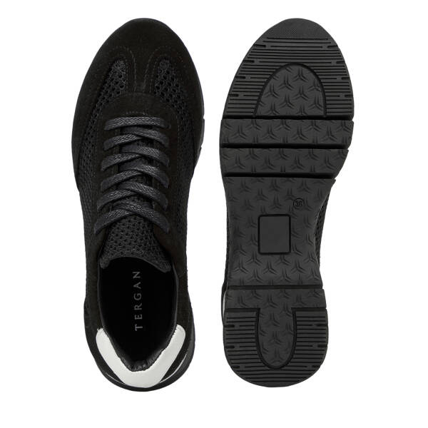 Siyah Deri-Tekstil Kadın Sneaker - K26I1AY68621-A01 - 6