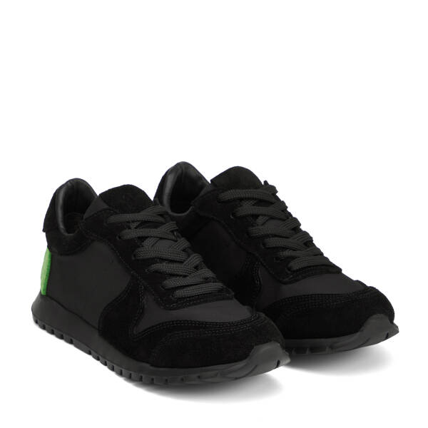Siyah Deri-Tekstil Kadın Sneaker - K26I1AY68647-V1X - 2