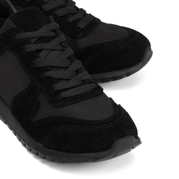 Siyah Deri-Tekstil Kadın Sneaker - K26I1AY68647-V1X - 3