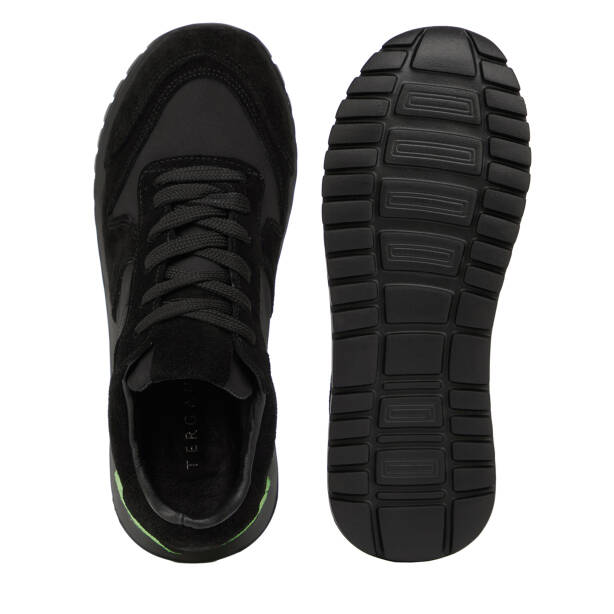 Siyah Deri-Tekstil Kadın Sneaker - K26I1AY68647-V1X - 6