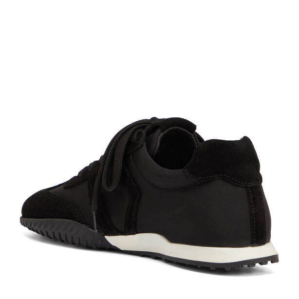 Siyah Deri-Tekstil Kadın Sneaker - K26I1AY68649-V1X - 4
