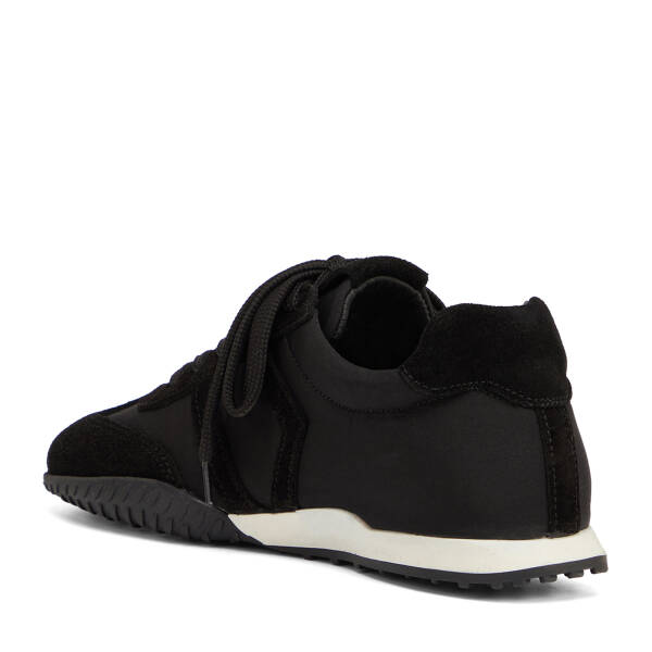 Siyah Deri-Tekstil Kadın Sneaker - K26I1AY68649-V1X - 4