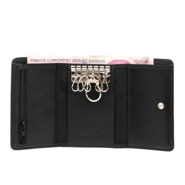 Siyah Deri Unisex Anahtarlık - S1AN00000066-A97 - 2