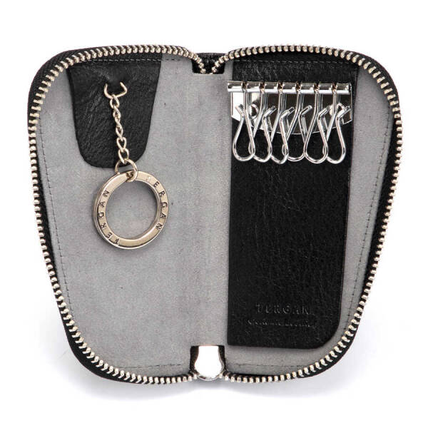 Siyah Deri Unisex Anahtarlık - S1AN00000090-A97 - 2