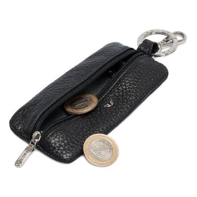 Siyah Deri Unisex Anahtarlık - S1AN00000129-A6F - 2