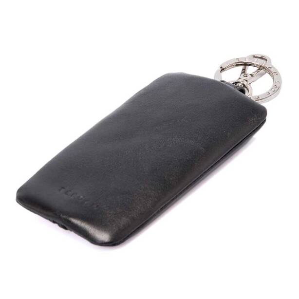 Siyah Deri Unisex Anahtarlık - S1AN00000129-B06 - Tergan
