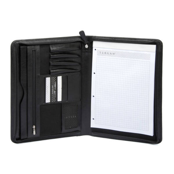 Siyah Deri Unisex Bloknot - S1OR00006736-B06 - 2