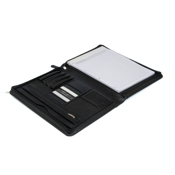 Siyah Deri Unisex Bloknot - S1OR00006736-B06 - 3