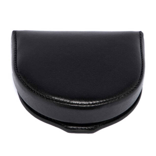 Siyah Hakiki Deri Unisex Bozuk Paralık - S1BP00001618-B06 - Tergan