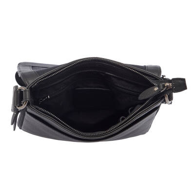 Siyah Deri Unisex Çapraz Askılı Çanta - S1AC00021185-A6F - 4