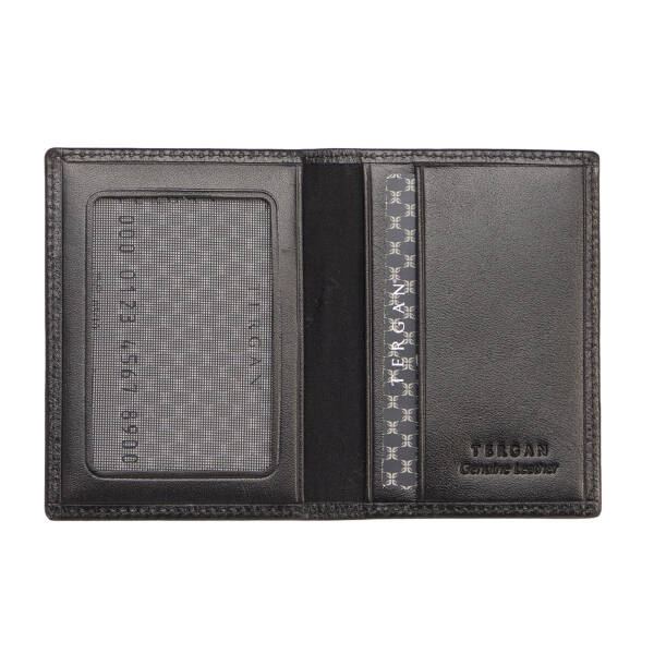 Siyah Hakiki Deri Unisex Ehliyet Kabı - S1EH00001170-B06 - 2